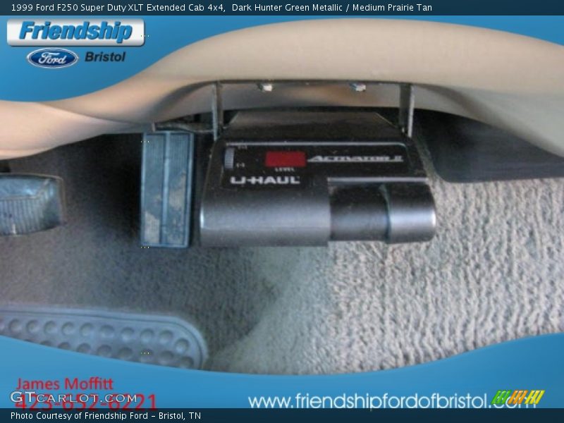 Dark Hunter Green Metallic / Medium Prairie Tan 1999 Ford F250 Super Duty XLT Extended Cab 4x4