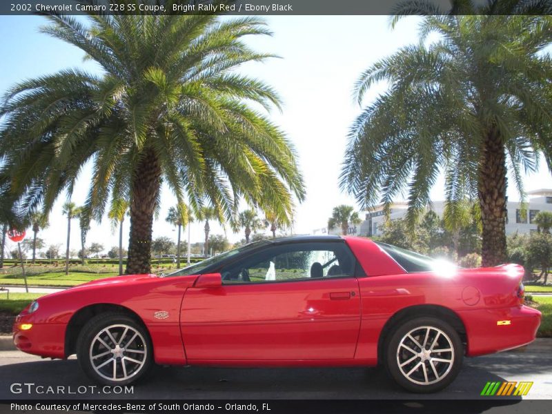 Bright Rally Red / Ebony Black 2002 Chevrolet Camaro Z28 SS Coupe