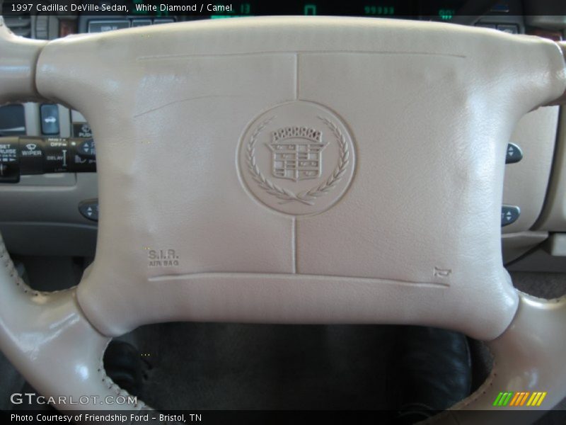 White Diamond / Camel 1997 Cadillac DeVille Sedan