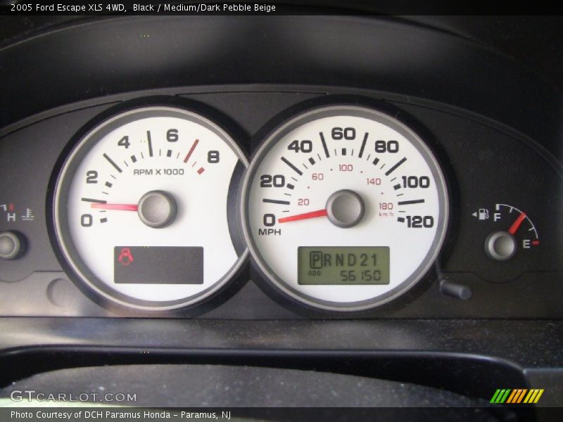 Black / Medium/Dark Pebble Beige 2005 Ford Escape XLS 4WD