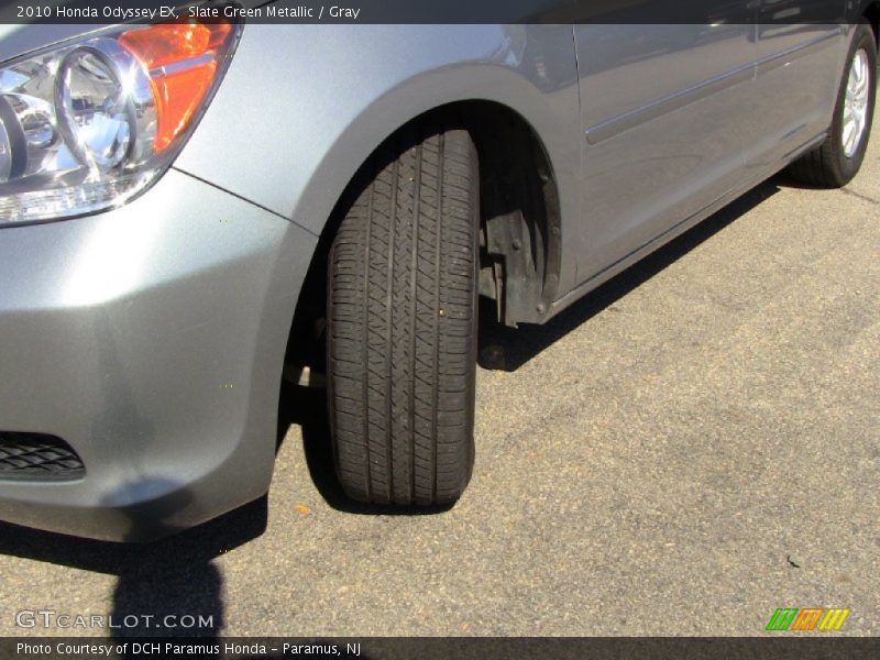 Slate Green Metallic / Gray 2010 Honda Odyssey EX