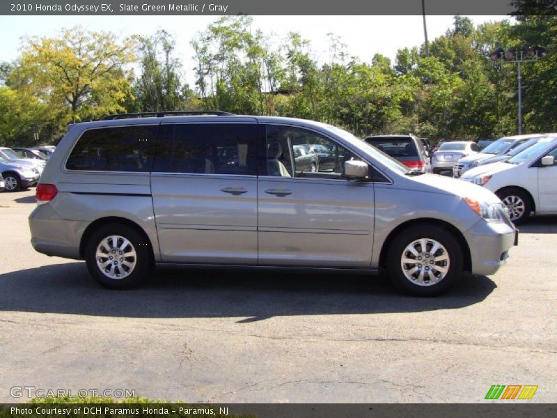 Slate Green Metallic / Gray 2010 Honda Odyssey EX