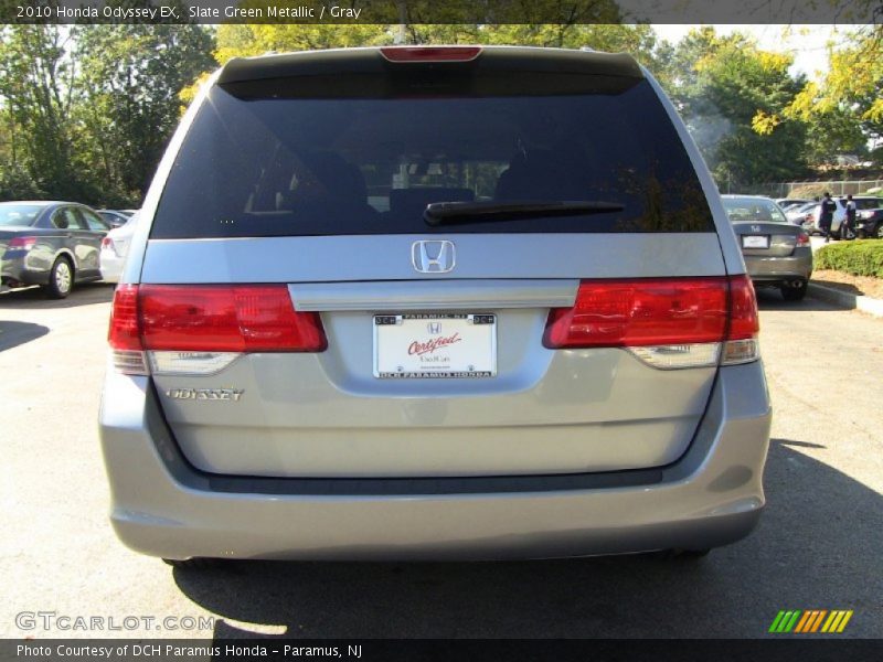 Slate Green Metallic / Gray 2010 Honda Odyssey EX