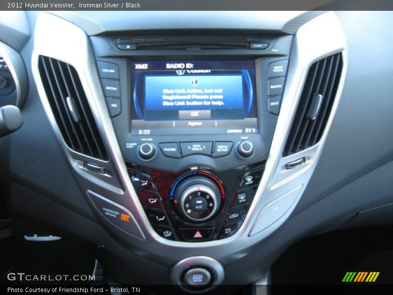 Controls of 2012 Veloster 