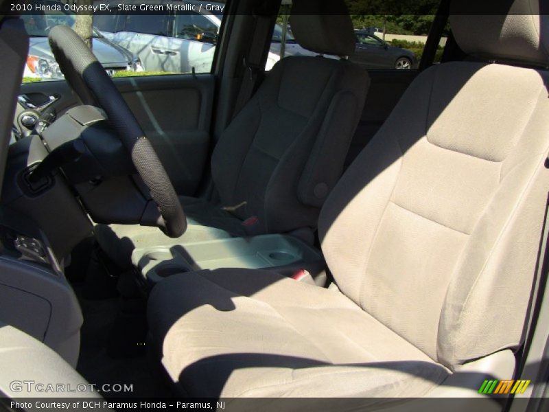 Slate Green Metallic / Gray 2010 Honda Odyssey EX