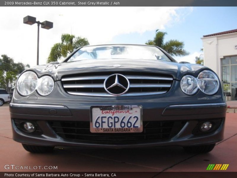 Steel Grey Metallic / Ash 2009 Mercedes-Benz CLK 350 Cabriolet