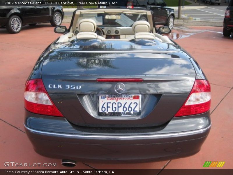 Steel Grey Metallic / Ash 2009 Mercedes-Benz CLK 350 Cabriolet