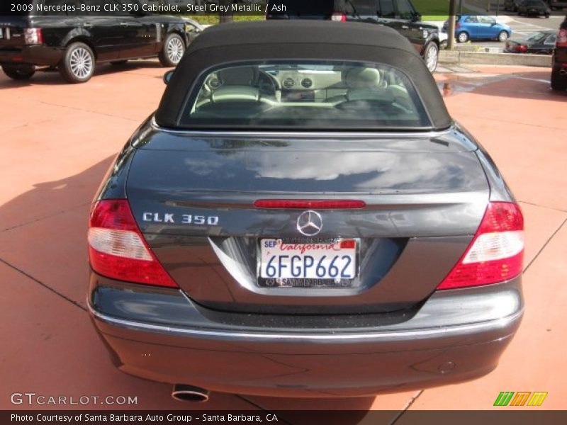 Steel Grey Metallic / Ash 2009 Mercedes-Benz CLK 350 Cabriolet