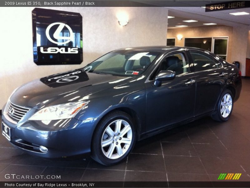 Black Sapphire Pearl / Black 2009 Lexus ES 350