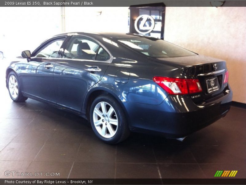 Black Sapphire Pearl / Black 2009 Lexus ES 350