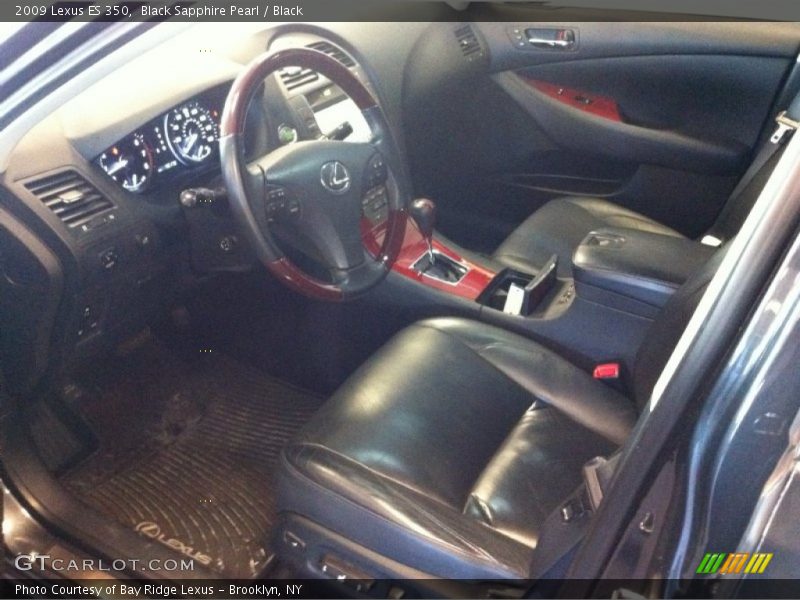 Black Sapphire Pearl / Black 2009 Lexus ES 350