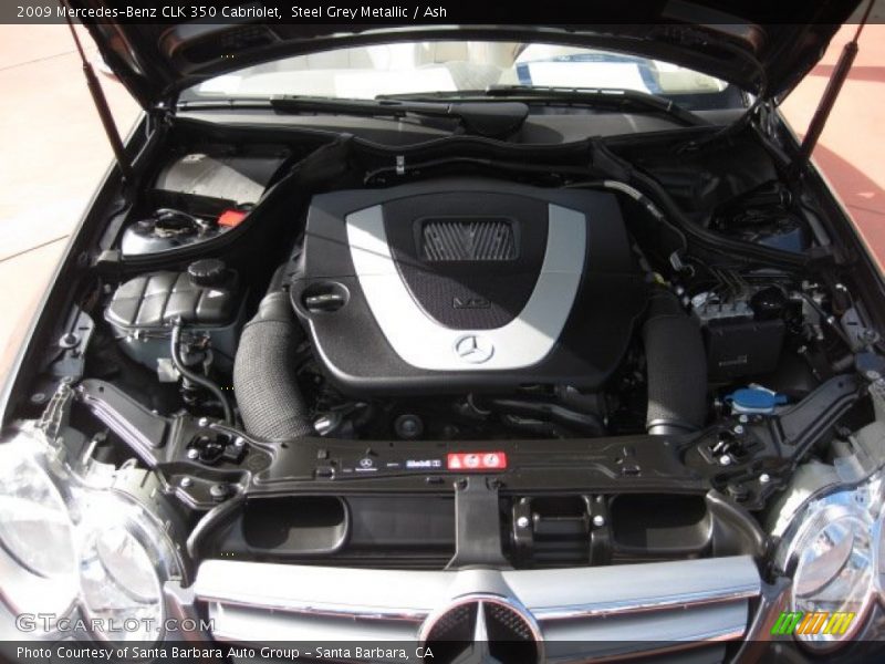 Steel Grey Metallic / Ash 2009 Mercedes-Benz CLK 350 Cabriolet