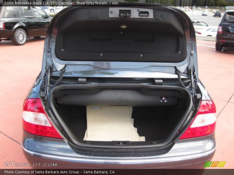 Steel Grey Metallic / Ash 2009 Mercedes-Benz CLK 350 Cabriolet