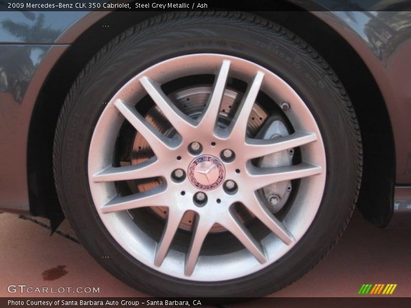 Steel Grey Metallic / Ash 2009 Mercedes-Benz CLK 350 Cabriolet