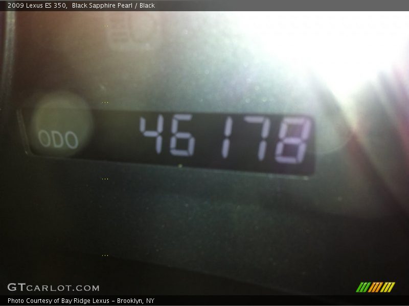 Black Sapphire Pearl / Black 2009 Lexus ES 350