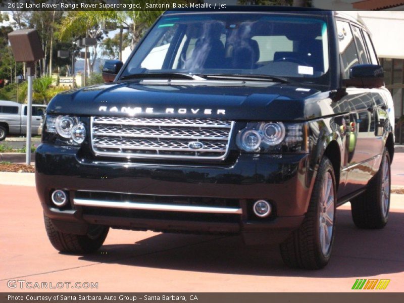 Santorini Black Metallic / Jet 2012 Land Rover Range Rover Supercharged