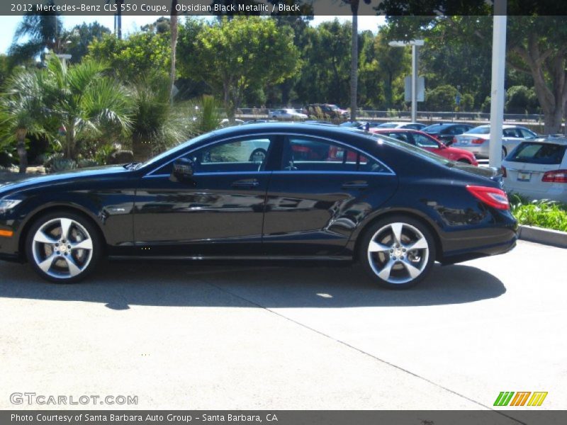 Obsidian Black Metallic / Black 2012 Mercedes-Benz CLS 550 Coupe