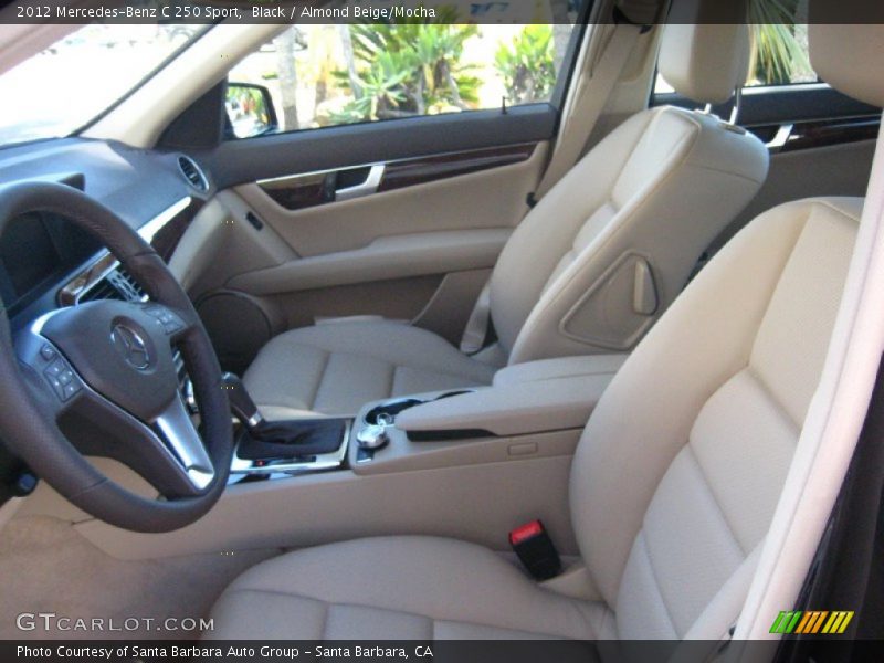 Black / Almond Beige/Mocha 2012 Mercedes-Benz C 250 Sport