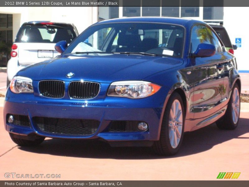 Le Mans Blue Metallic / Black 2012 BMW 1 Series 128i Coupe