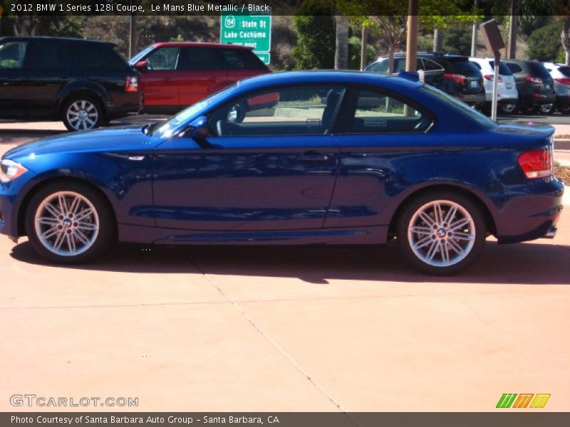 Le Mans Blue Metallic / Black 2012 BMW 1 Series 128i Coupe