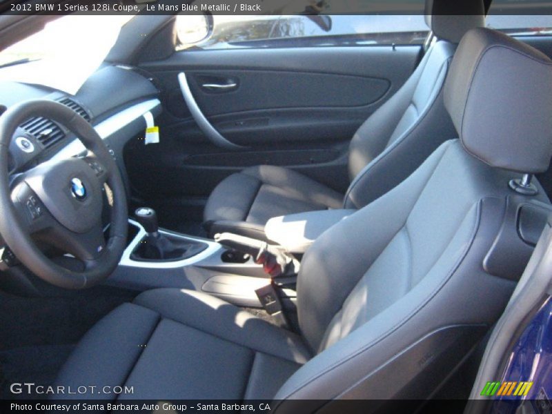 Le Mans Blue Metallic / Black 2012 BMW 1 Series 128i Coupe