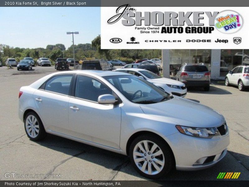 Bright Silver / Black Sport 2010 Kia Forte SX