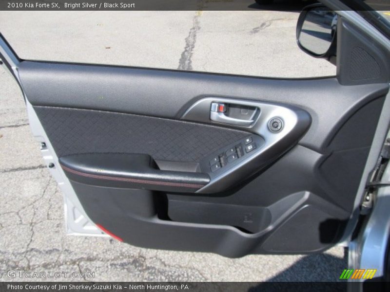 Bright Silver / Black Sport 2010 Kia Forte SX