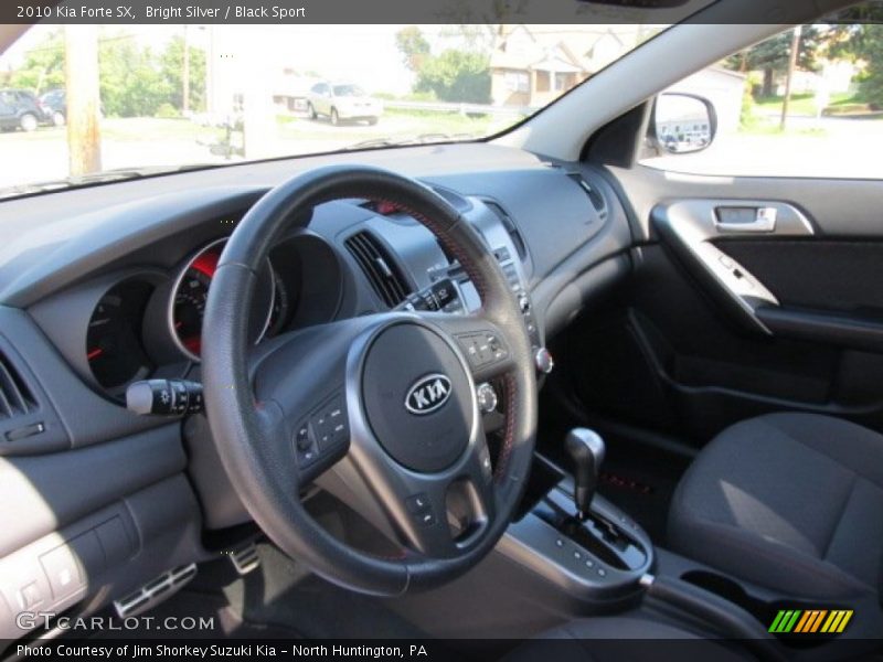 Bright Silver / Black Sport 2010 Kia Forte SX
