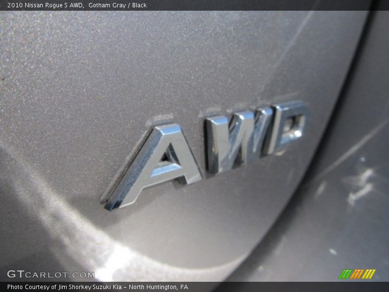 Gotham Gray / Black 2010 Nissan Rogue S AWD