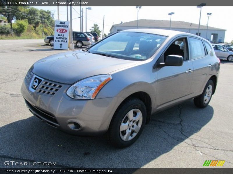 Gotham Gray / Black 2010 Nissan Rogue S AWD