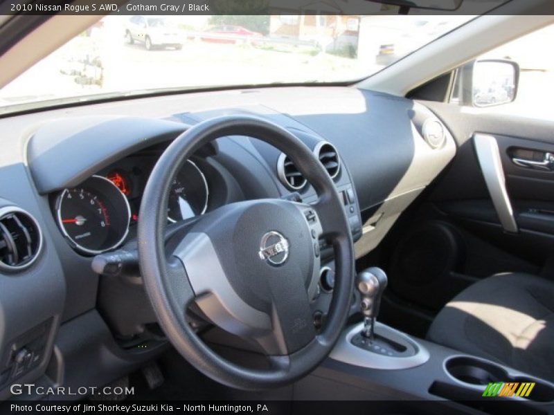 Gotham Gray / Black 2010 Nissan Rogue S AWD