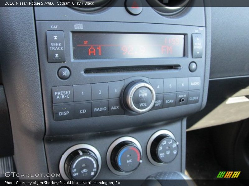 Gotham Gray / Black 2010 Nissan Rogue S AWD