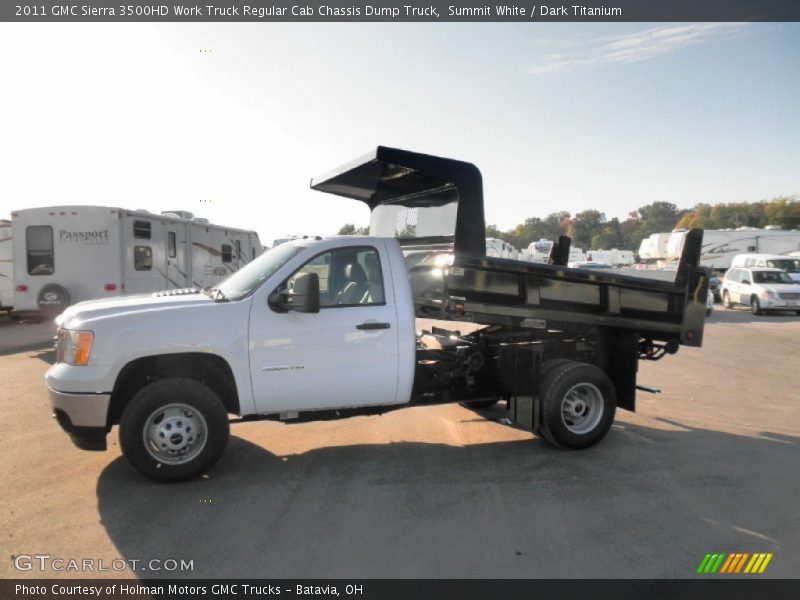  2011 Sierra 3500HD Work Truck Regular Cab Chassis Dump Truck Summit White
