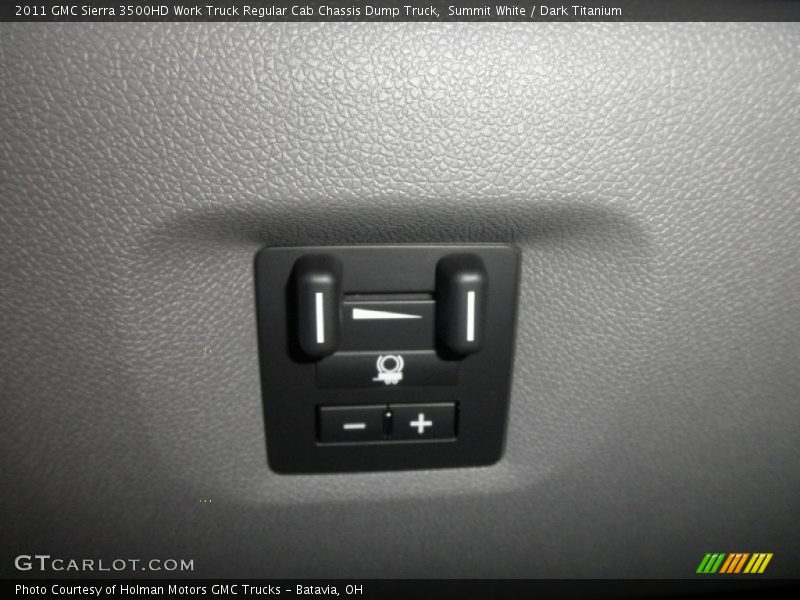 Controls of 2011 Sierra 3500HD Work Truck Regular Cab Chassis Dump Truck