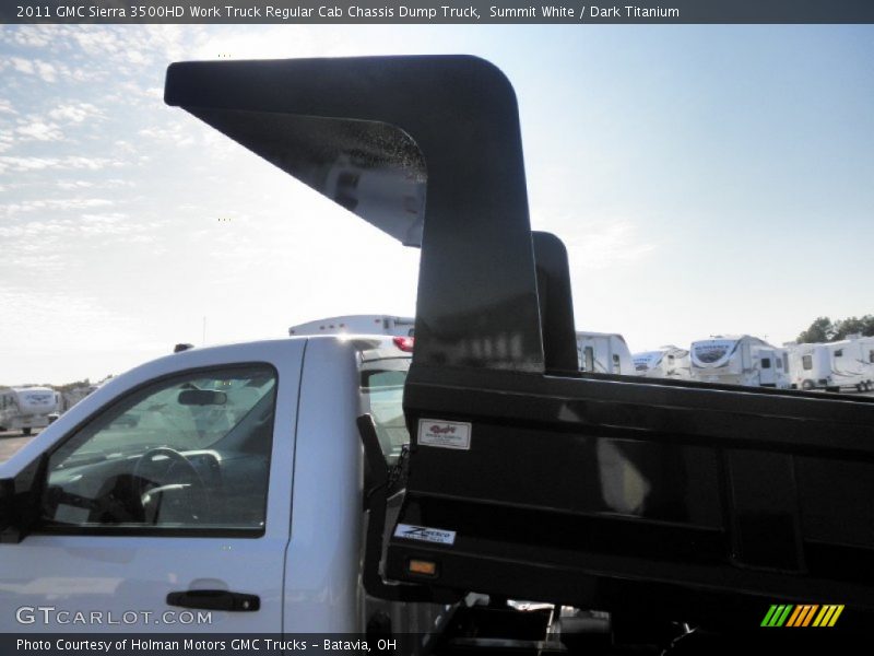  2011 Sierra 3500HD Work Truck Regular Cab Chassis Dump Truck Summit White