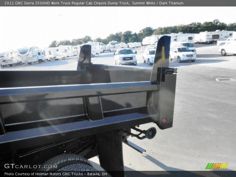 Summit White / Dark Titanium 2011 GMC Sierra 3500HD Work Truck Regular Cab Chassis Dump Truck