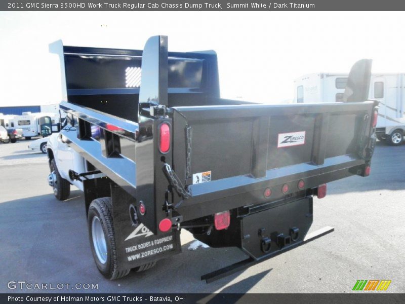 Summit White / Dark Titanium 2011 GMC Sierra 3500HD Work Truck Regular Cab Chassis Dump Truck