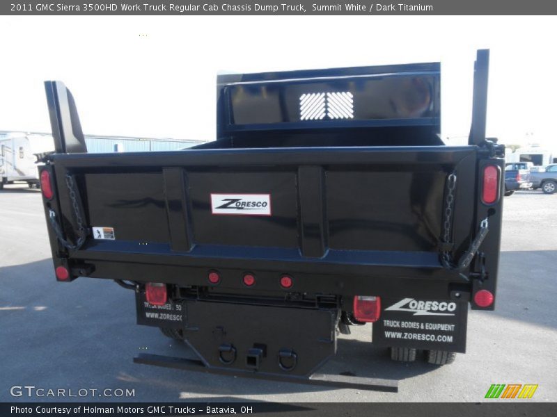 Summit White / Dark Titanium 2011 GMC Sierra 3500HD Work Truck Regular Cab Chassis Dump Truck