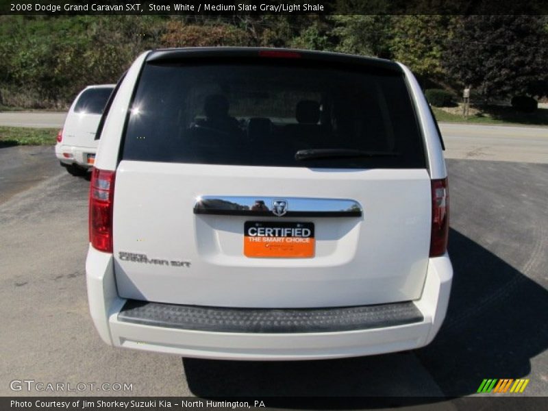 Stone White / Medium Slate Gray/Light Shale 2008 Dodge Grand Caravan SXT