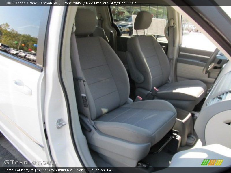 Stone White / Medium Slate Gray/Light Shale 2008 Dodge Grand Caravan SXT