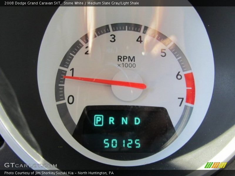 Stone White / Medium Slate Gray/Light Shale 2008 Dodge Grand Caravan SXT