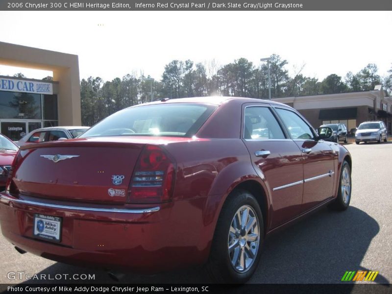 Inferno Red Crystal Pearl / Dark Slate Gray/Light Graystone 2006 Chrysler 300 C HEMI Heritage Editon