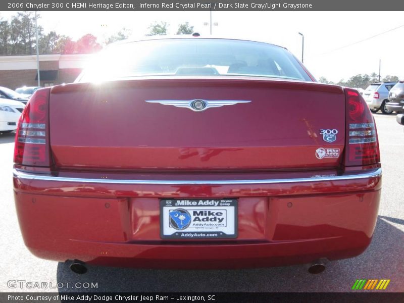 Inferno Red Crystal Pearl / Dark Slate Gray/Light Graystone 2006 Chrysler 300 C HEMI Heritage Editon
