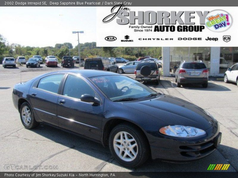 Deep Sapphire Blue Pearlcoat / Dark Slate Gray 2002 Dodge Intrepid SE