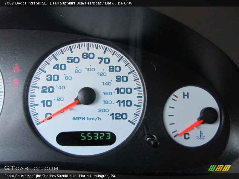 Deep Sapphire Blue Pearlcoat / Dark Slate Gray 2002 Dodge Intrepid SE