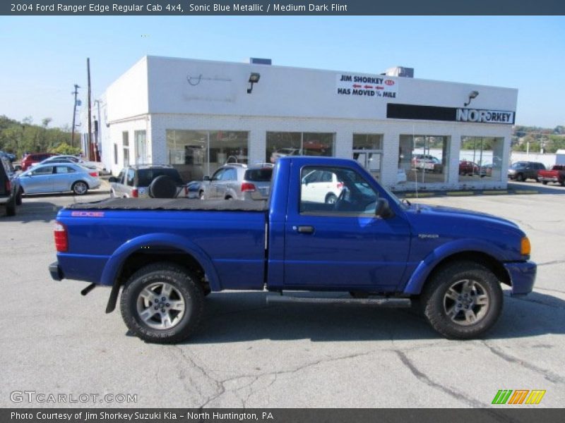 Sonic Blue Metallic / Medium Dark Flint 2004 Ford Ranger Edge Regular Cab 4x4