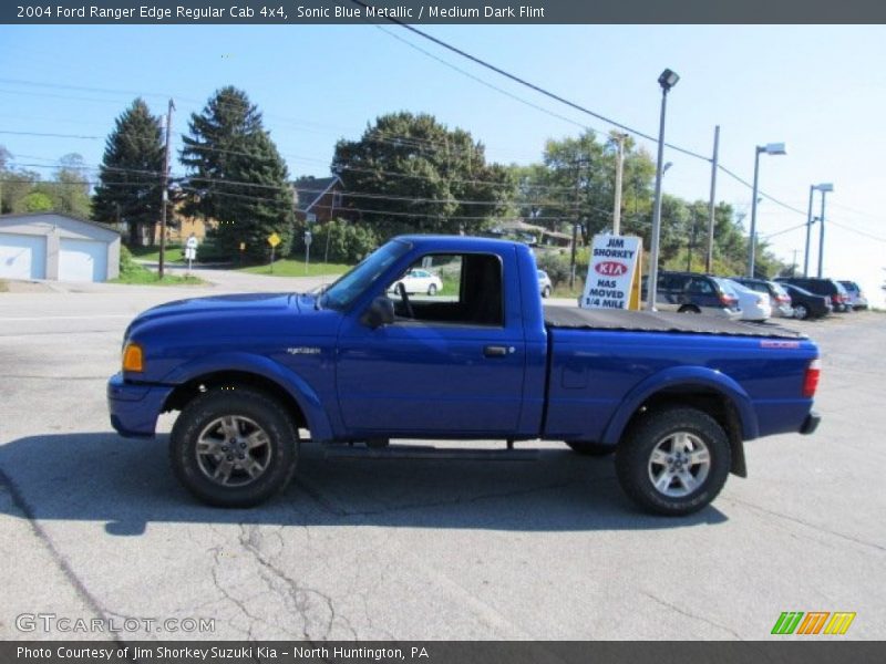Sonic Blue Metallic / Medium Dark Flint 2004 Ford Ranger Edge Regular Cab 4x4