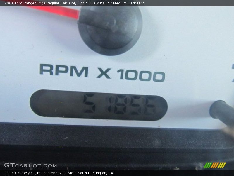 Sonic Blue Metallic / Medium Dark Flint 2004 Ford Ranger Edge Regular Cab 4x4