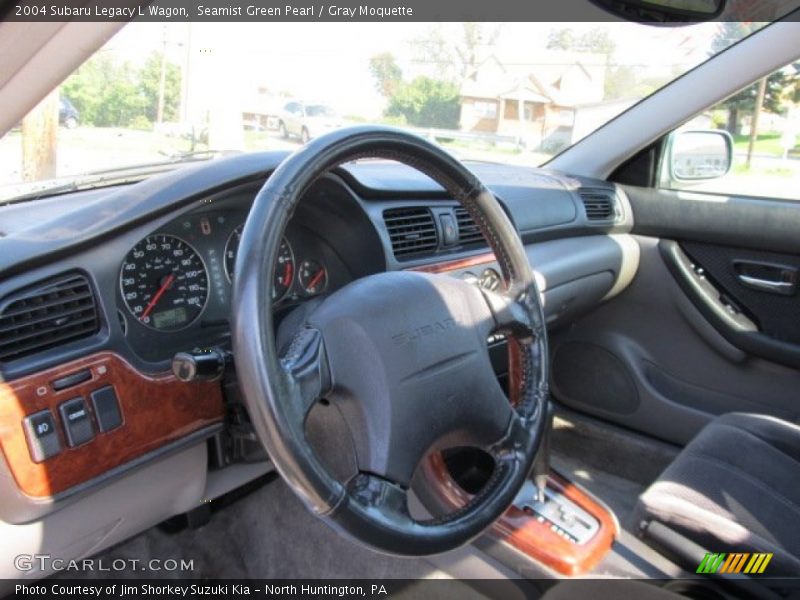Seamist Green Pearl / Gray Moquette 2004 Subaru Legacy L Wagon