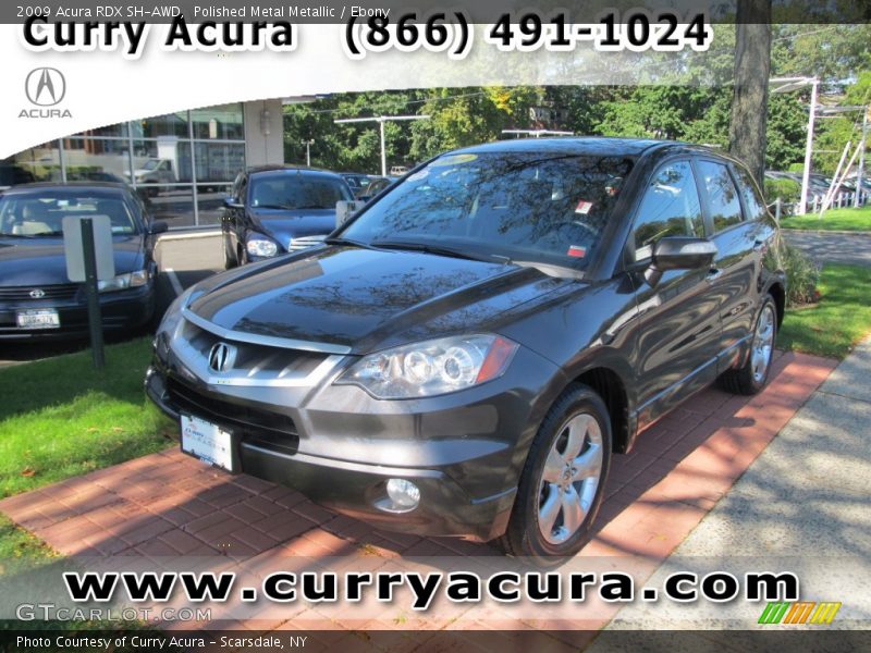 Polished Metal Metallic / Ebony 2009 Acura RDX SH-AWD